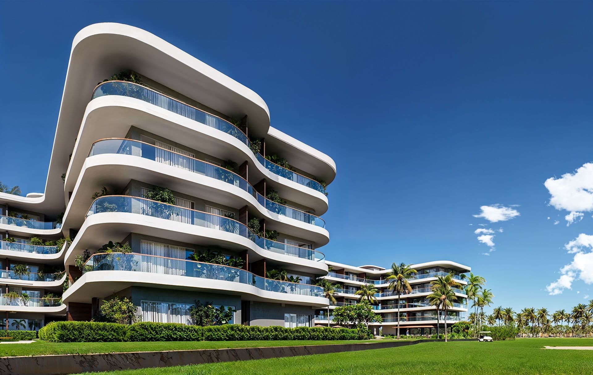 Apartamenty z widokiem na pole golfowe