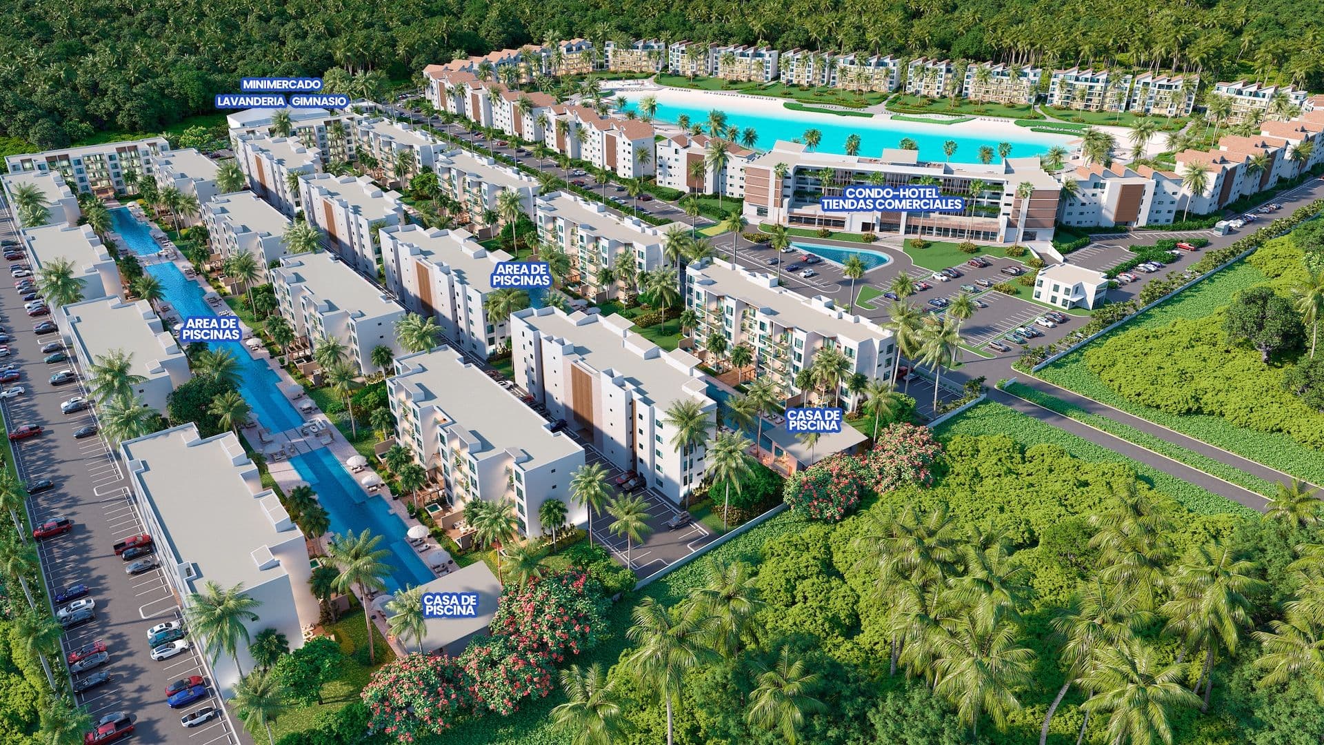 Apartamenty z prywatną laguną i plażą