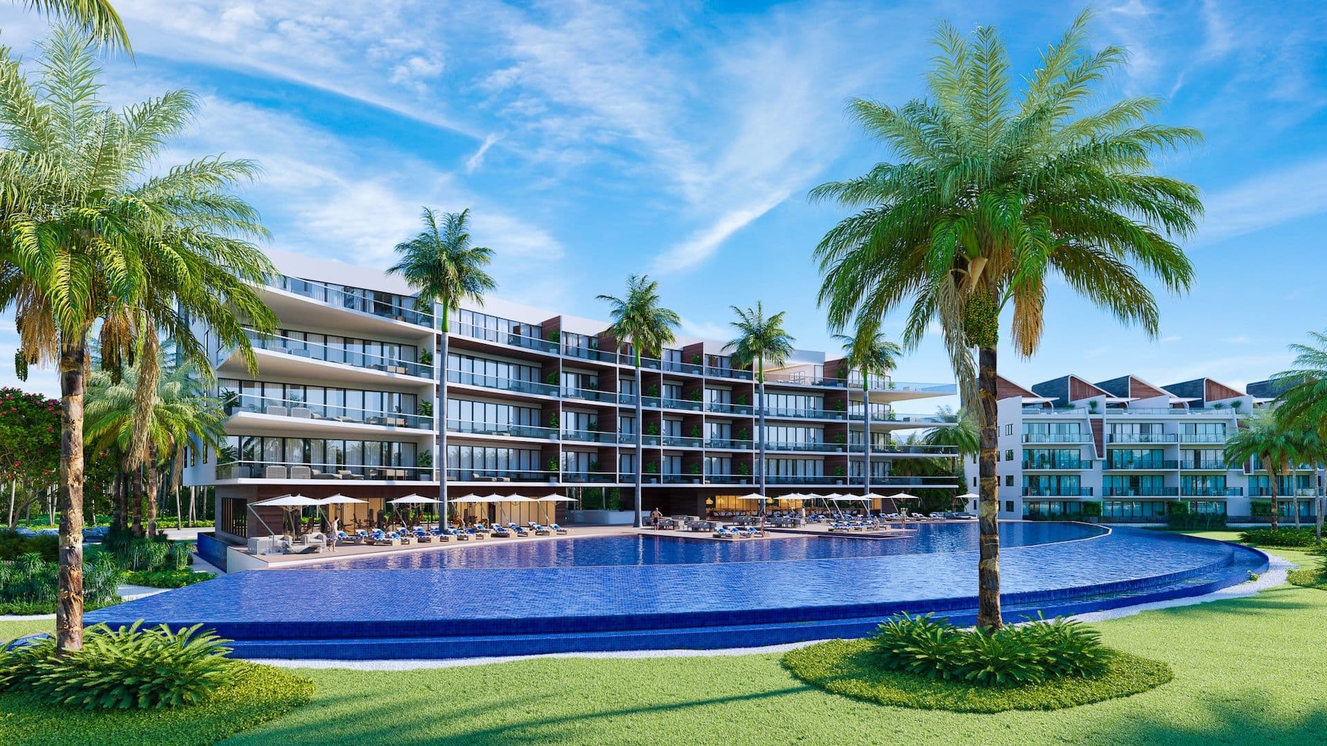 Apartamenty z prywatną laguną i plażą
