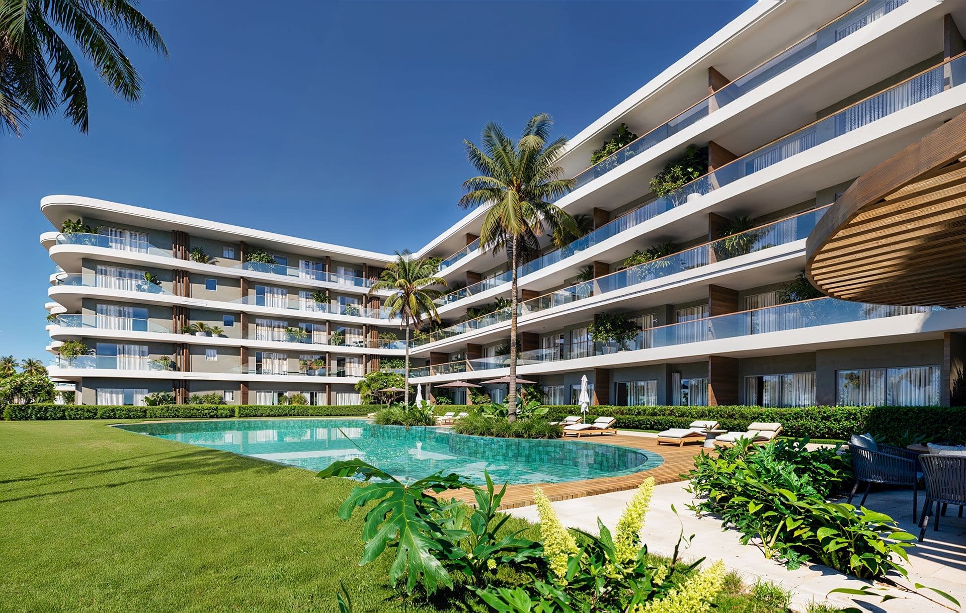 Apartamenty z widokiem na pole golfowe